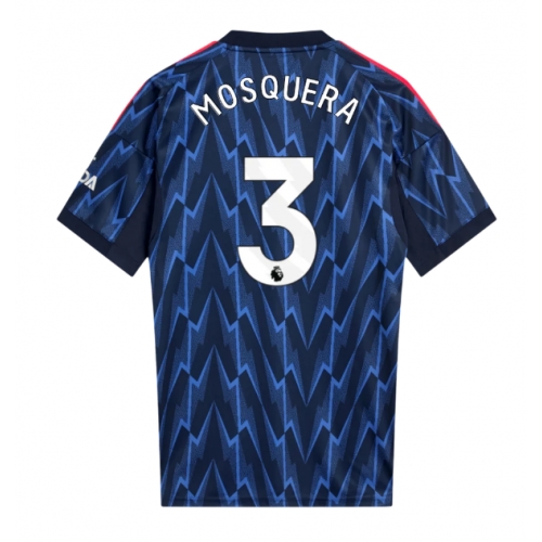 Billige Fotballdrakt Arsenal Cristhian Mosquera #3 Replika Bortedrakt 2025-26 Kortermet Billige Fotballdrakt Arsenal Cristhian Mosquera #3 Replika Bortedrakt 2025-26 Kortermet